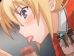 Anime Blonde Gets Boobs Fucked